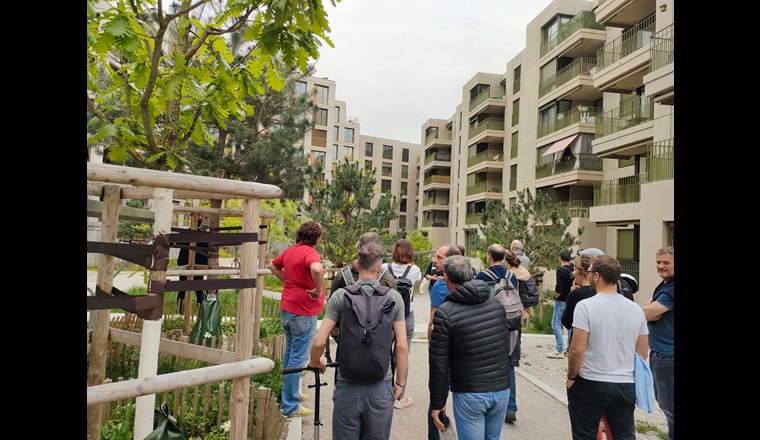 Exkursion durch das Ökoquartier «Les Plaines-du-Loup»
Foto (c) VSA