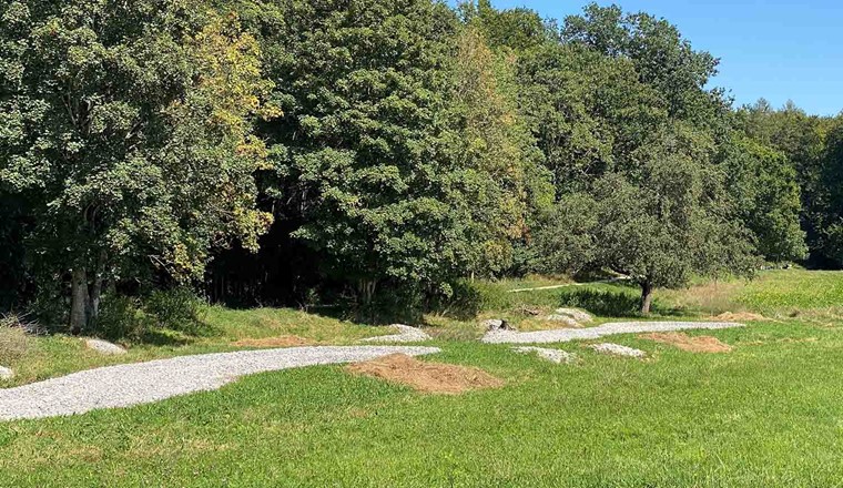 Zwei trockene Weiher mit aufgewertetem Landlebensraum. Ihre Abflüsse werden erst Ende Winter geschlossen und die Weiher so mit Niederschlagswasser gefüllt. (Bild: Stadt Biel)