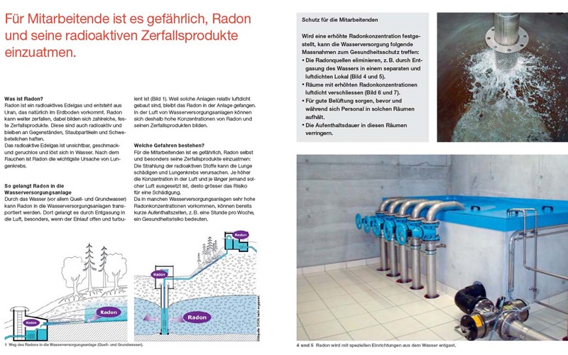 Le radon dans l'approvisionnement en eau