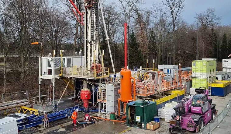 Borungen des Pilotprojektes Geospeicher in Bern (Bild: EWB)